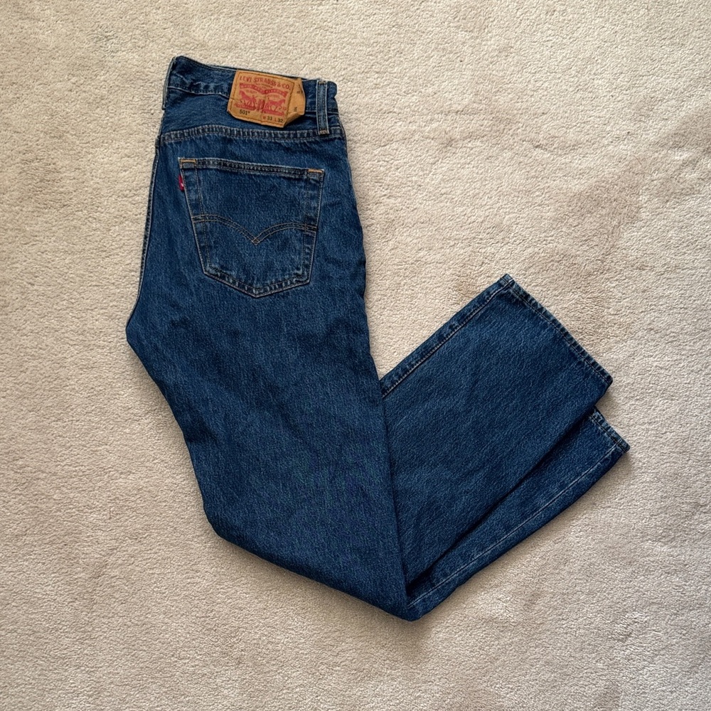 Levi's Dark Blue Straight Jeans
